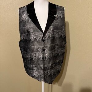 Elegant Black and Gray Men's Vest